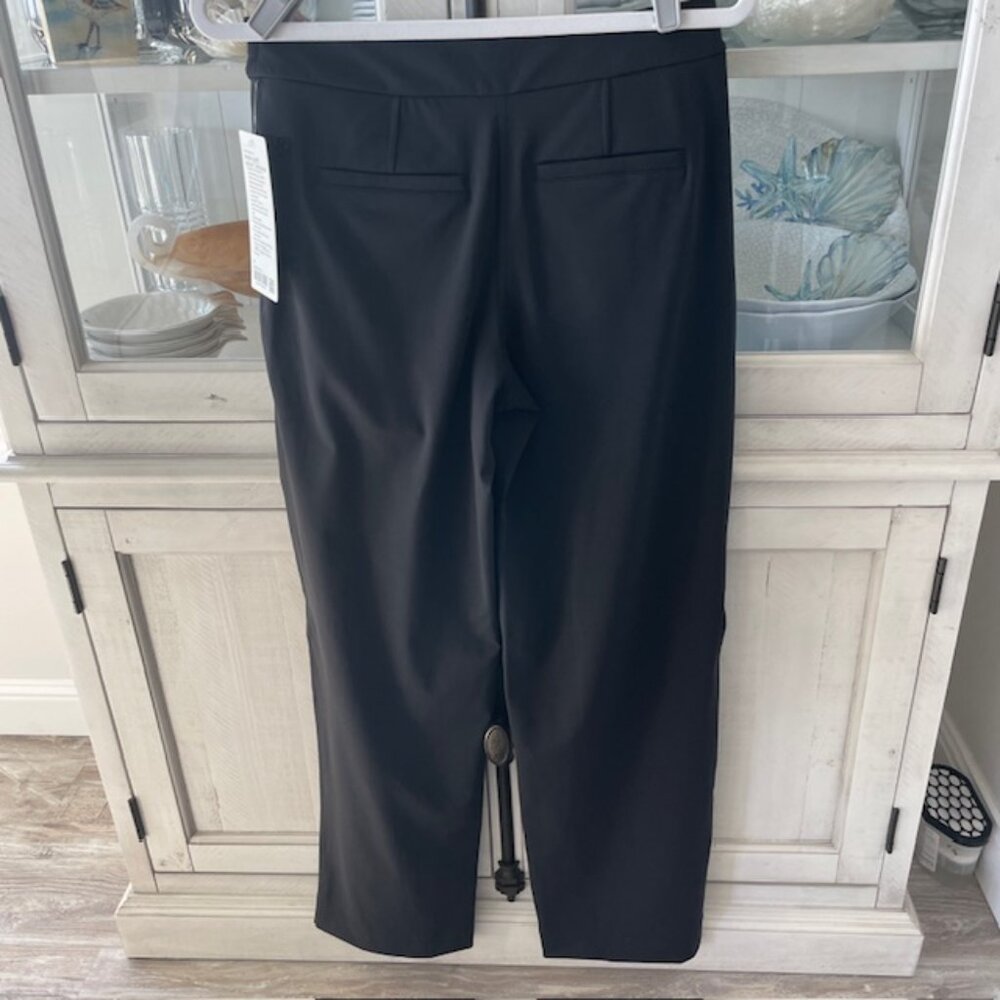 LULULEMON STRAIGHT LEG MID RISE LUXTREME PANT *REGULAR BLACK SIZE SMALL NWT - Picture 4 of 11